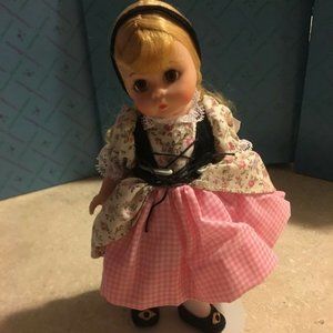 Vintage MADAME ALEXANDER 497 GOLDILOCKS Doll, New, Original Packaging & Stand